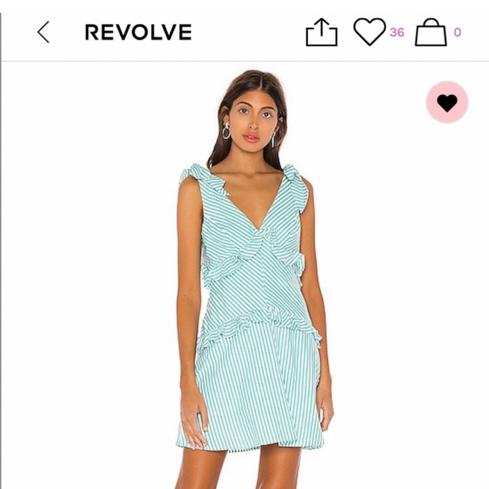 BCBGeneration Striped Green Mini Dress